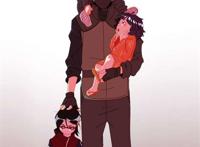com kakashi, bolt, himawari and sarada:  pinterest.