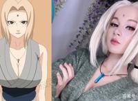 小姐姐cos火影忍者7个角色，一会儿变雏田，一会儿变纲手，太惊艳