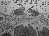 海贼王1009话，尾田是索隆吹实锤！索隆挡下大招后，就吐了一些血