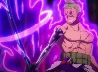 海贼王1032话，索隆不依靠“阎魔”击败烬，而是觉醒更强的霸气