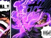 海贼王1032话，索隆不依靠“阎魔”击败烬，而是觉醒更强的霸气