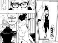 博人传漫画68话：考德进入木叶，迪鲁达成为守护木叶的同伴！