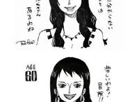 海贼王：尾田最新公布娜美和罗宾40岁和60岁样子！香吉士心碎了！