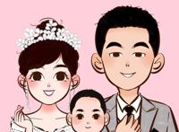 卡通动漫图片，单人、情侣、全家福头像，甜蜜幸福
