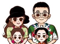 卡通动漫图片，单人、情侣、全家福头像，甜蜜幸福