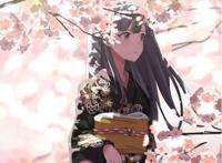 「动漫樱花图片」粉红的花瓣飘落进春天里