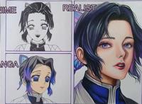 3种风格动漫头像，漫画版最细致，动画版最标准，真人版最真实