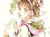 手绘动漫插画素材大全合集分享，清新甜美插画壁纸