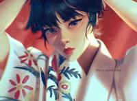 高冷霸气的氛围感满满的动漫女生头像