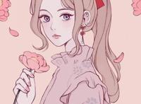 一组少女心十足的好看插画，很适合做卡通动漫头像哦！