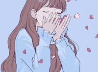 一组少女心十足的好看插画，很适合做卡通动漫头像哦！