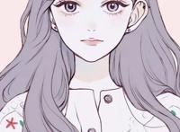 一组少女心十足的好看插画，很适合做卡通动漫头像哦！