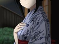 动漫图片：穿着浴服的二次元美少女