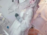 cosplay美女系列：阴阳师不知火离殇之舞，白衣二次元