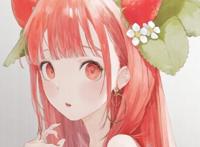 画师绘制花果拟人化，水果变身萌妹子，鲜花变成美少女