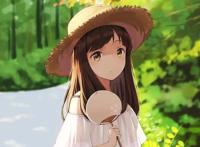 二次元夏季少女壁纸最后夏天的美丽邂逅