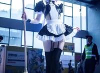 二次元鬼族萌妹女仆装，妖异的美感