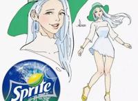 汽水拟人变二次元美女，雪碧清纯又可爱，可乐充满御姐范