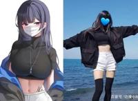 将自己画进二次元的美女画师，除了画画厉害，COS的本领也是一流