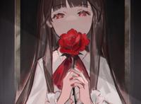 漂亮的日系二次元美少女同人插画，给人一种微妙的狂草既视感