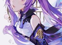 漂亮的日系二次元美少女同人插画，给人一种微妙的狂草既视感