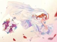 漂亮的二次元少女插画，喜欢就拿走吧