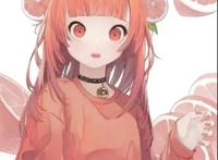 画师绘制二次元美少女，和植物风格融合起来，向日葵少女最呆萌