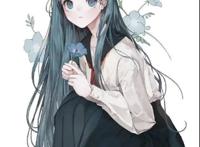 画师绘制二次元美少女，和植物风格融合起来，向日葵少女最呆萌