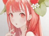 画师绘制二次元美少女，和植物风格融合起来，向日葵少女最呆萌