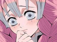 「第149期」动漫女头：鬼灭之刃甘露寺蜜璃无水印女生头像