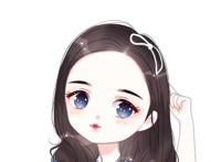 真人手绘动漫版女生微信头像，美丽可爱萌萌哒！