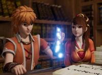 《妖神记》肖凝儿和聂离在图书馆约会时，请求聂离放过肖翼长老