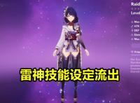 原神：雷电将军技能设定流出，使用长柄武器，开启大招瞬间降级