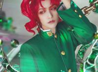 《JOJO的奇妙冒险》花京院典明cos，魅力吸睛，帅气太有范