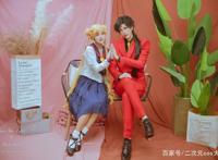 《美少女战士》月野兔星野光cos，实力养眼，我已经被甜化了