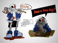 《传说之下》AU人物志HorrorSans：颅骨崩碎的刹那，祸乱秩序的疯狂