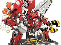 《明日方舟》机甲同人：狮蝎宛如人形怪兽，白金气场炸裂，真帅