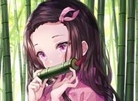鬼灭之刃：祢豆子的最新精美图，这次祢豆子终于不用咬竹筒了
