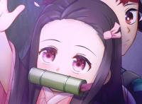 《鬼灭之刃》灶门祢豆子，全面屏壁纸无水印分享，太甜啦