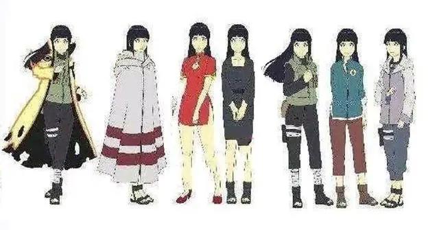 《火影忍者》盘点雏田穿过40套衣服，结婚的雏田才是最美的！