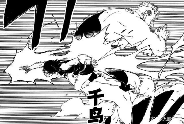 《博人传》漫画43话，大筒木桃式掌控博人身体，与川木秒杀博罗
