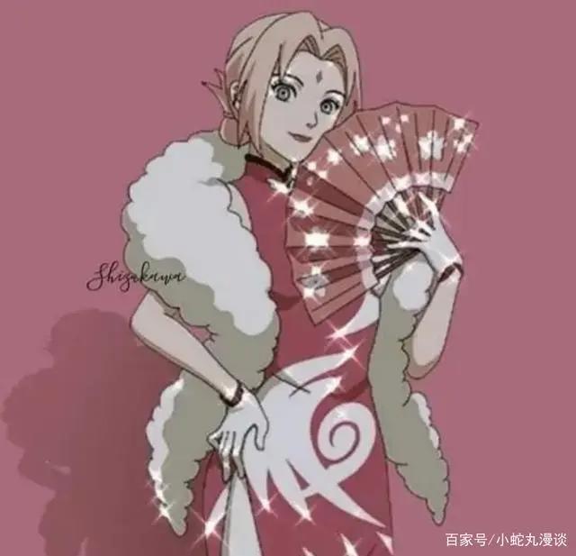 火影忍者:当女忍遇上旗袍,雏田大小姐风范,玖辛奈像女版财神爷