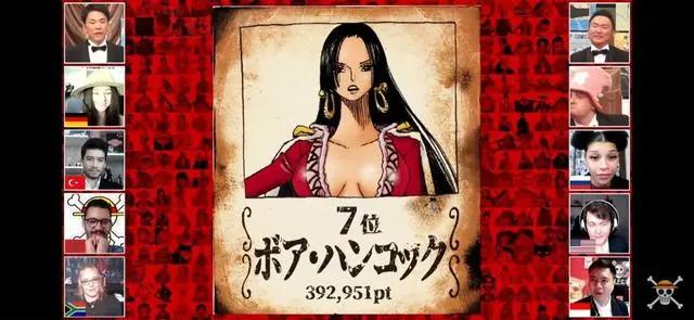 全球首届《海贼王》角色人气公布，娜美第3名，第一名果然是他