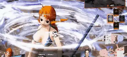 海贼无双4:娜美乔巴罗宾弗兰奇的技能动作
