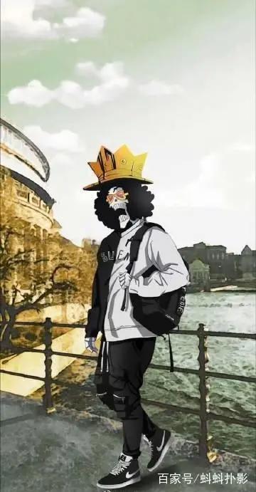 草帽海贼团化身街头潮人罗宾最酷布鲁克最有型属她最雷