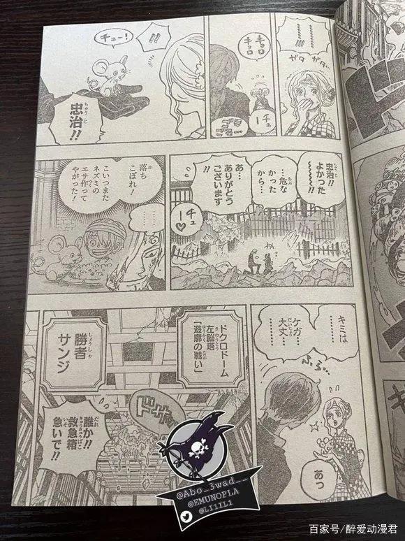 海贼王1035话全图，索隆展现霸王色缠绕技能，击败炎灾烬