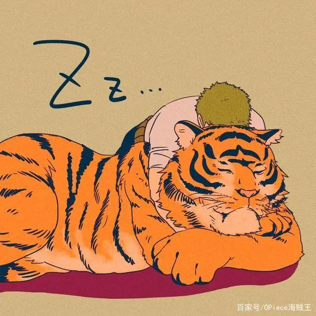 海贼王：索隆头像分享，抱着狮子睡觉萌翻，在柳叶下眺望远方唯美