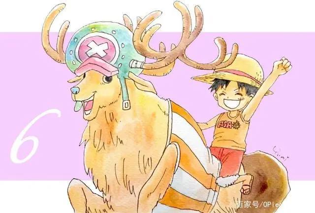 路飞与9位伙伴的合照，氛围极其温馨，甚平是团里最稳重的长辈