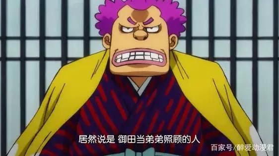海贼王965话,罗杰海贼团第三战力贾巴现身,实力不输光月御田