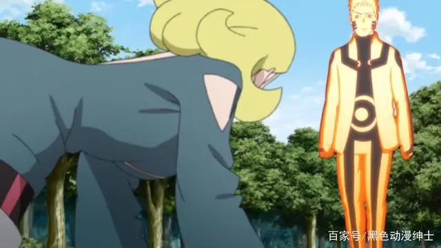 博人传:鸣人成川木的无限量充电宝,迪鲁达被鸣人打烂衣服后自爆